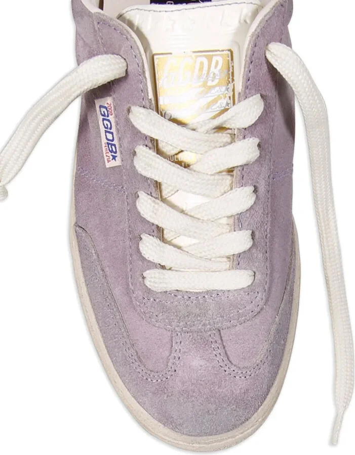 Suede Lace-Up Low-Top Sneakers - Image 4