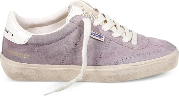 Suede Lace-Up Low-Top Sneakers