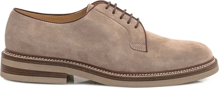 Suede Lace-Up Shoes