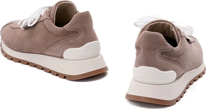 Suede Lace-Up Sneakers - Image 3