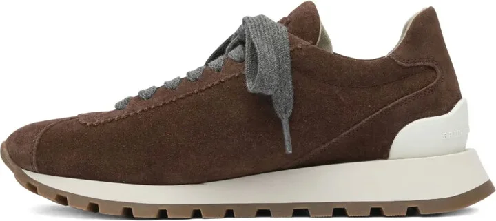 Suede Lace-Up Sneakers - Image 4