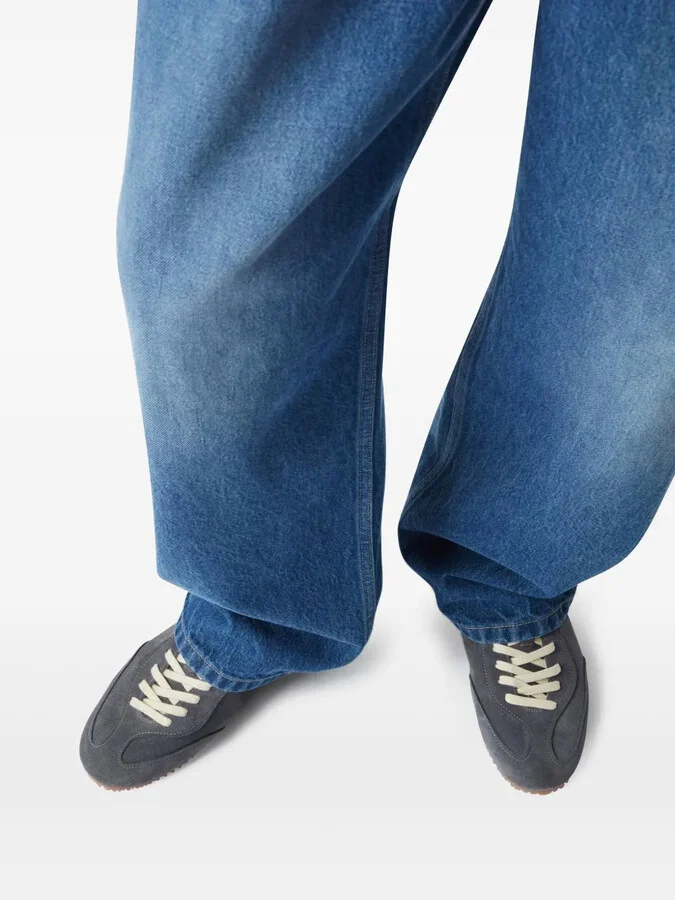 Suede Lace-Up Sneakers - Image 5