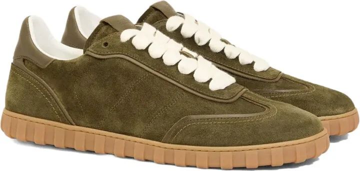 Suede Lace-Up Sneakers - Image 2