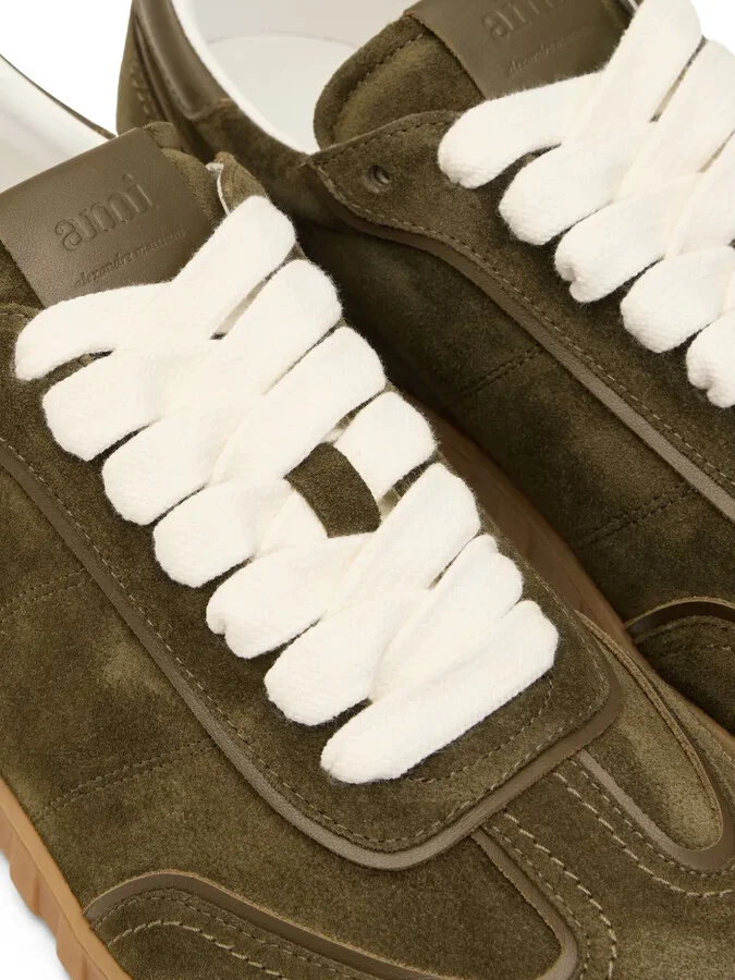 Suede Lace-Up Sneakers - Image 3