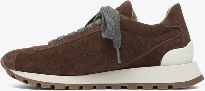 Suede Lace-Up Sneakers - Image 2