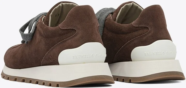 Suede Lace-Up Sneakers - Image 3