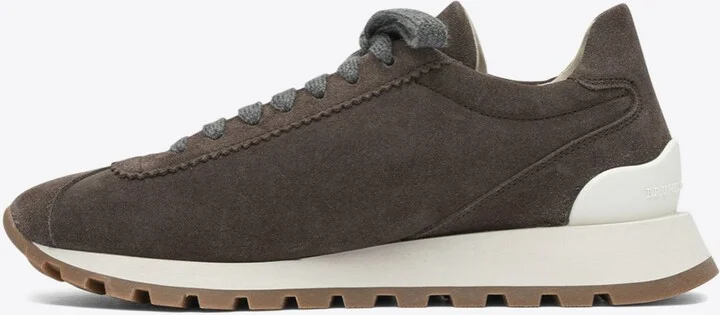 Suede Lace-Up Sneakers - Image 2