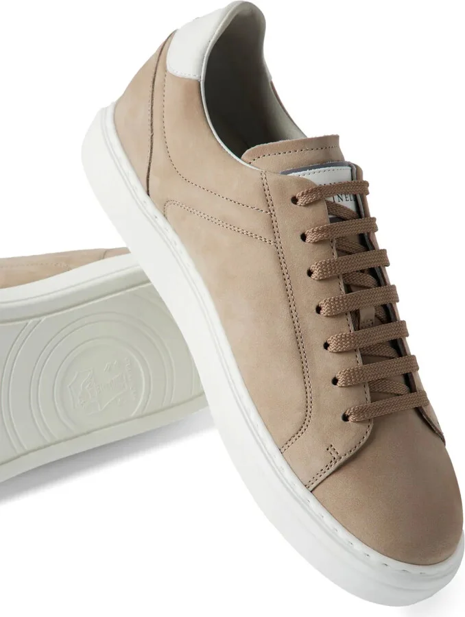 Suede Lace-Up Sneakers - Image 4