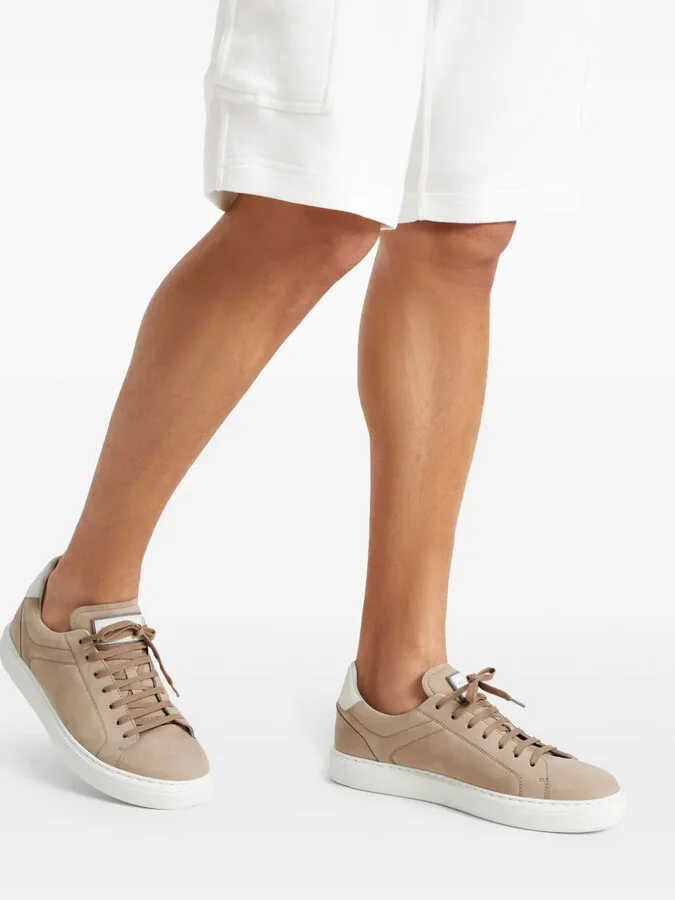 Suede Lace-Up Sneakers - Image 5