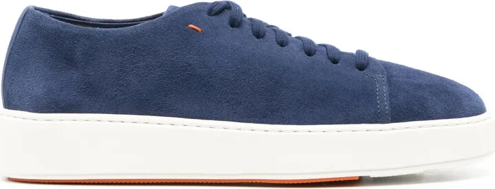 Suede Lace-Up Sneakers