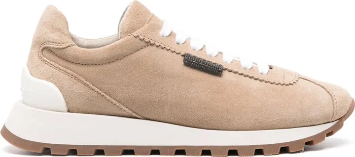 Suede Lace-Up Sneakers