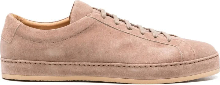 Suede Lace-Up Sneakers