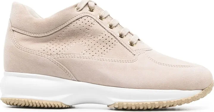 Suede Lace-Up Sneakers