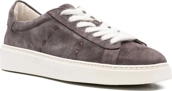Suede Lace-Up Trainers - Image 2