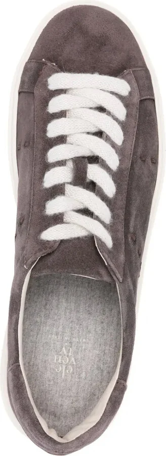 Suede Lace-Up Trainers - Image 4