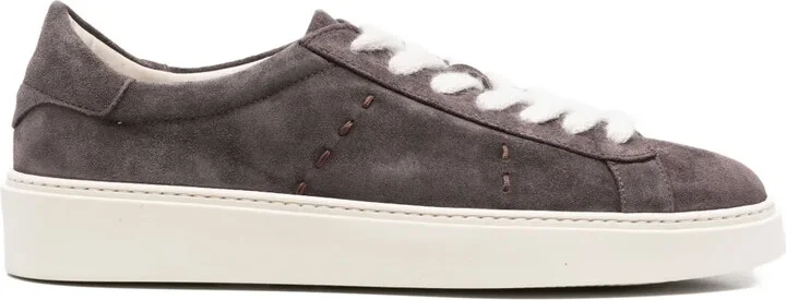 Suede Lace-Up Trainers