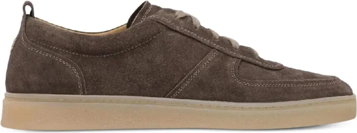 Suede Lace-Up Trainers