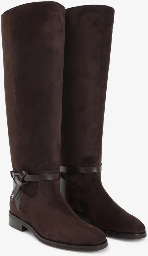 Suede Lawton KB Flat Boots - Image 2