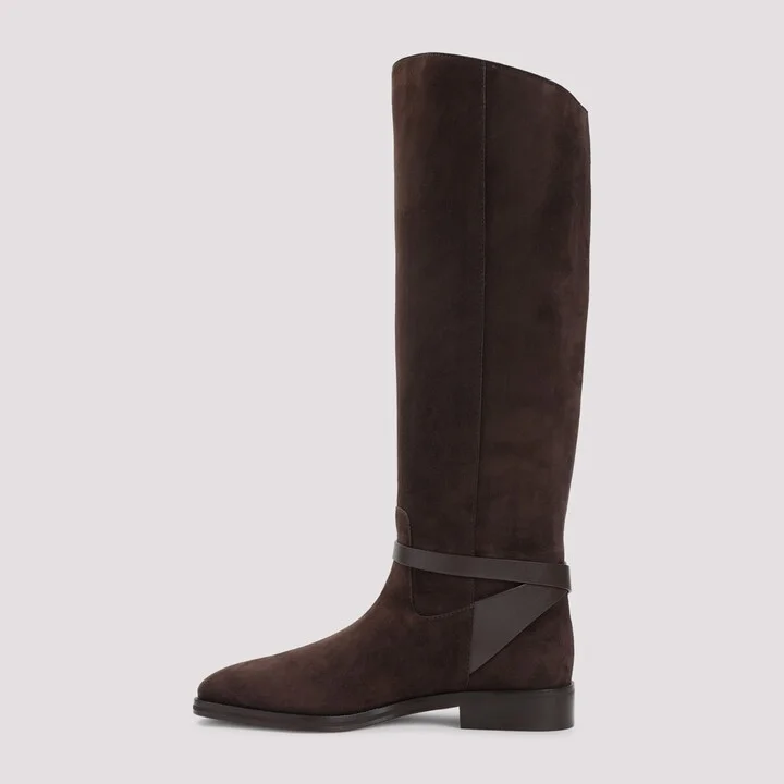 Suede Lawton Kb Flat Boots - Image 4