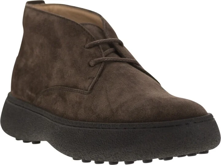 Suede Leather Ankle Boots - Image 2