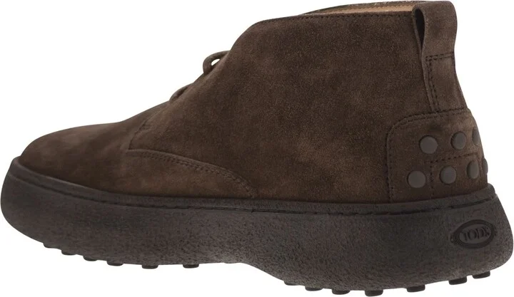 Suede Leather Ankle Boots - Image 3