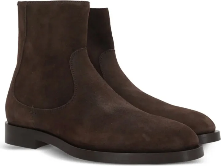 Suede-Leather Ankle Boots - Image 2