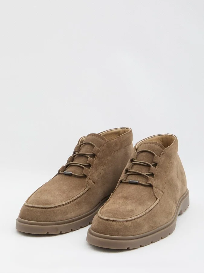 Suede Leather Ankle Boots - Image 2