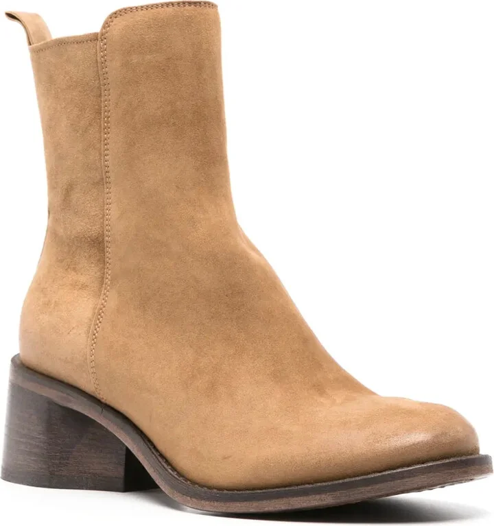 Suede Leather Ankle Boots - Image 2