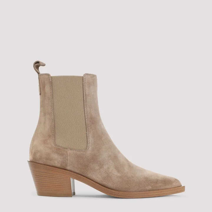 Suede Leather Ankle Boots