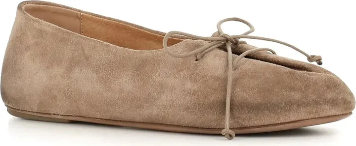 Suede Leather Ballerina Shoes - Image 2