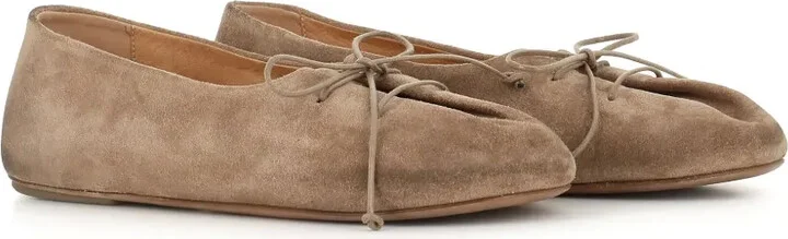 Suede Leather Ballerina Shoes - Image 3