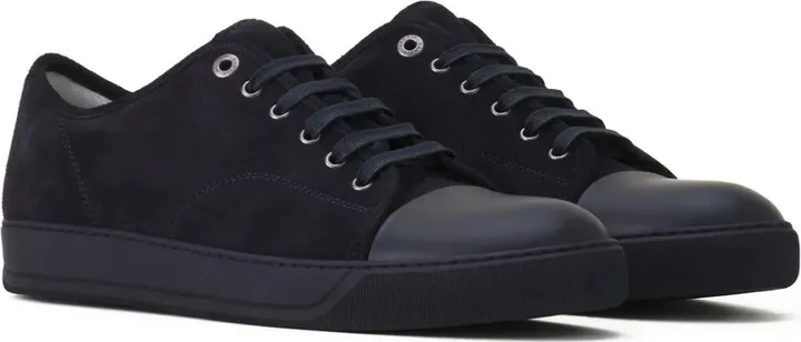 Suede Leather Cap-Toe Sneakers - Image 2
