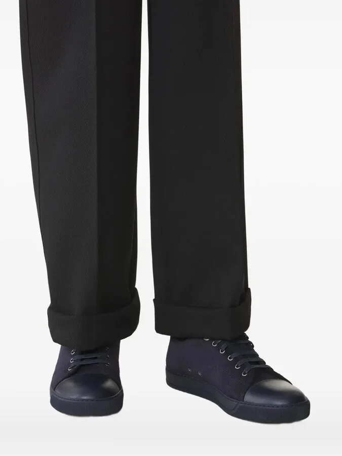 Suede Leather Cap-Toe Sneakers - Image 5