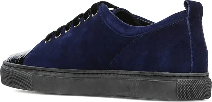 Suede Leather-Cap Trainers - Image 2