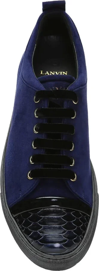 Suede Leather-Cap Trainers - Image 3