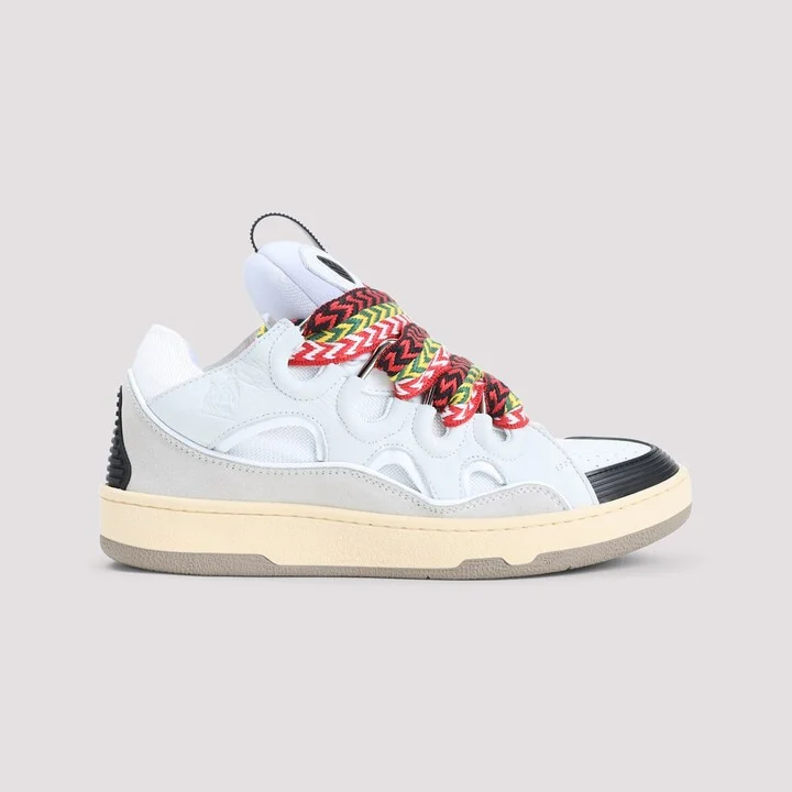 Suede Leather Curb Sneakers - Image 3