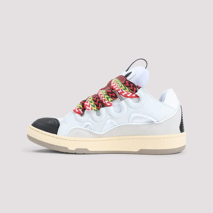 Suede Leather Curb Sneakers - Image 4