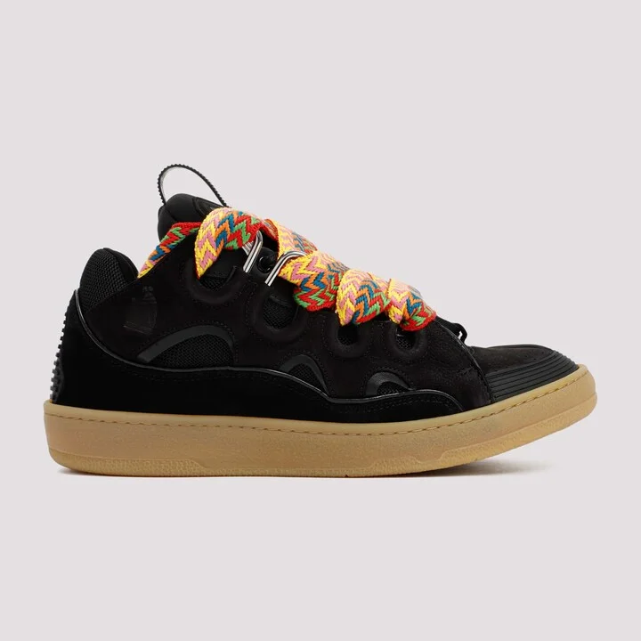 Suede Leather Curb Sneakers - Image 3