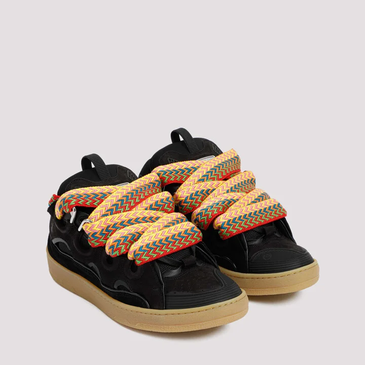 Suede Leather Curb Sneakers - Image 5