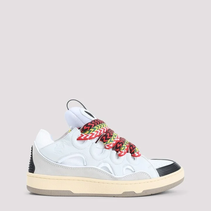 Suede Leather Curb Sneakers