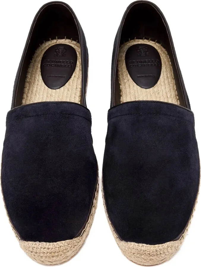 Suede-Leather Espadrille Loafers - Image 2