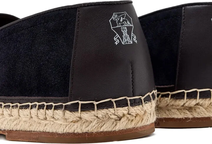 Suede-Leather Espadrille Loafers - Image 3