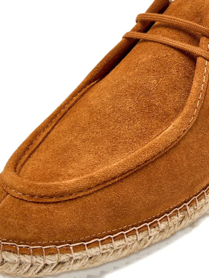 Suede Leather Espadrille Loafers - Image 3