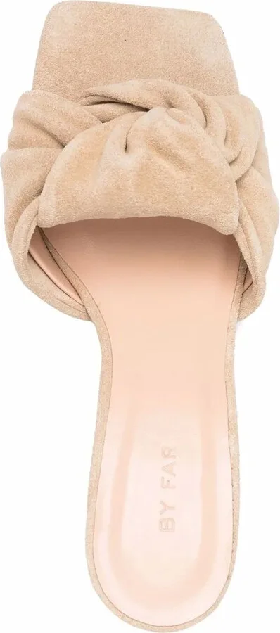 Suede-Leather Knot Sandals - Image 4
