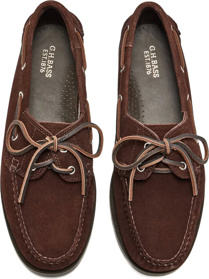 Suede Leather Lace-Up Boat Shoes - Image 2