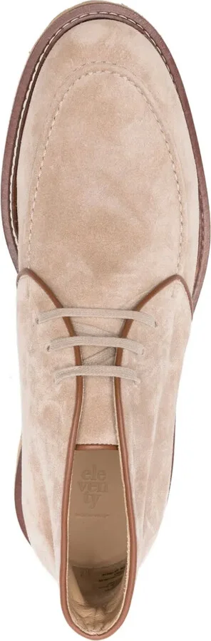 Suede Leather Lace-Up Boots - Image 4