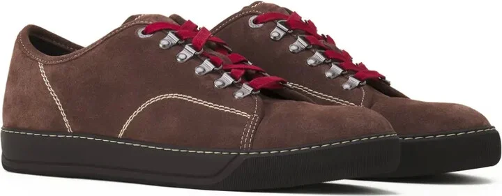 Suede Leather Lace-Up Sneakers - Image 2