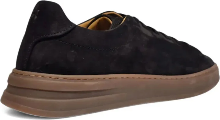 Suede Leather Lace-Up Trainers - Image 3