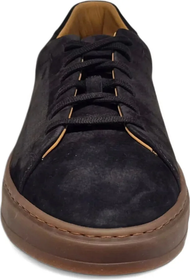 Suede Leather Lace-Up Trainers - Image 4