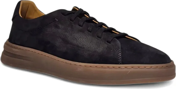 Suede Leather Lace-Up Trainers - Image 5